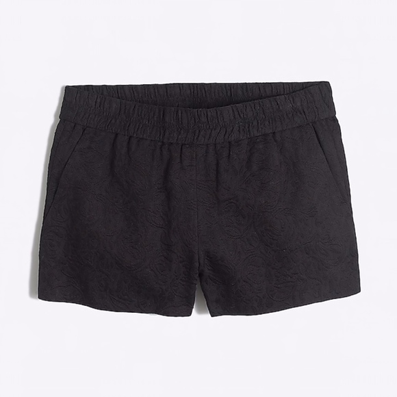 j.crew jacquard floral boardwalk pull on short - Picture 1 of 3